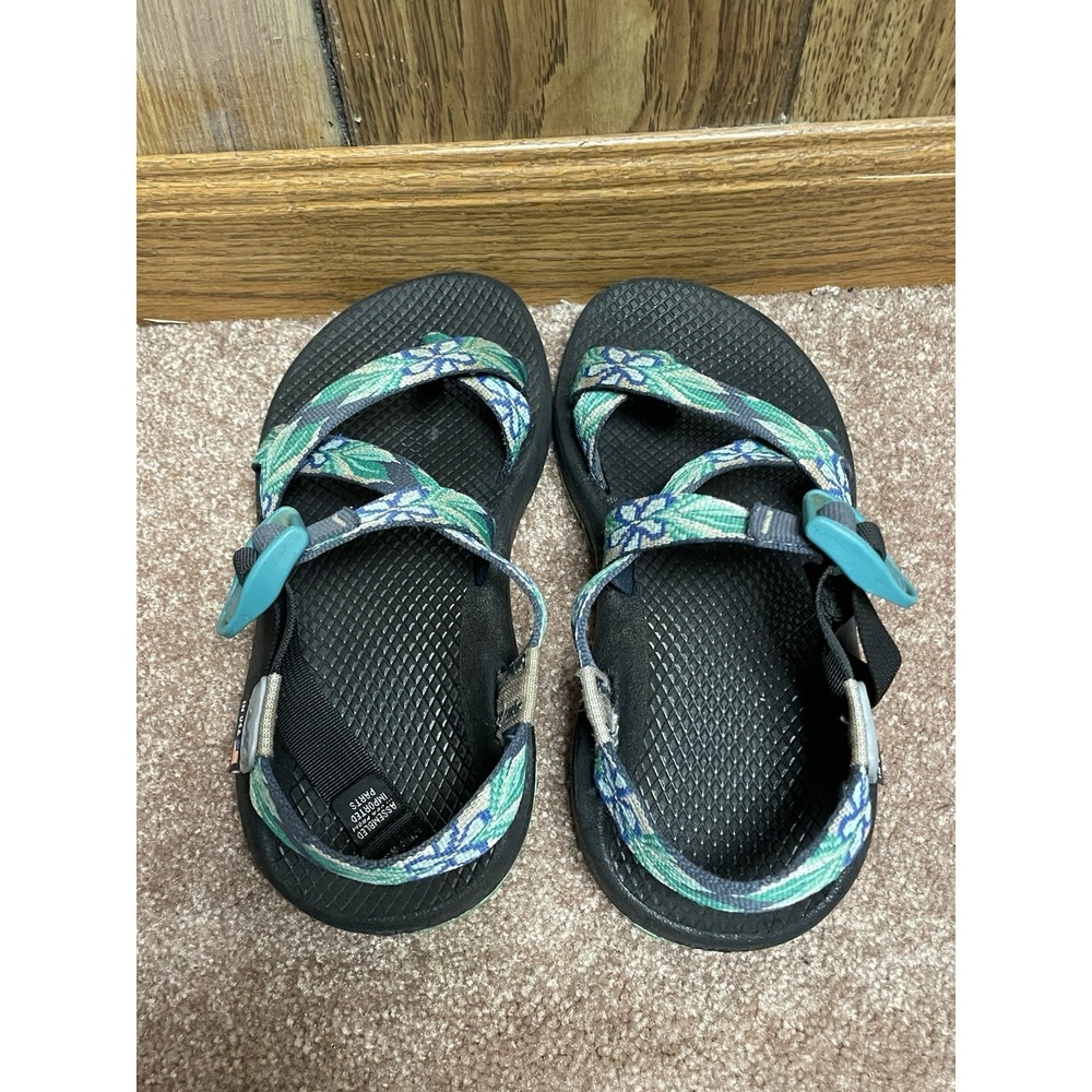 Chaco Womens Shoes Hiking Sandals Size 6 Classic Teal Blue - Picture 9 of 12